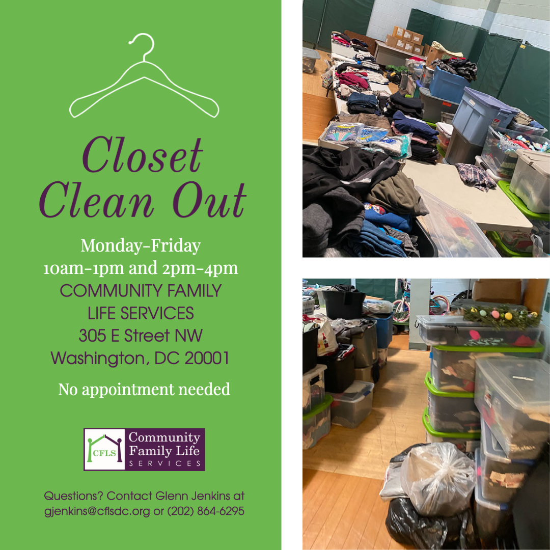CFLS Closet Clean Out